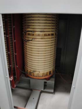 inside one of the step-down transformers